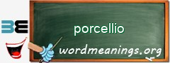 WordMeaning blackboard for porcellio